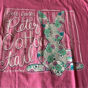 Southernology Peter Cottontail Bunny Easter Classic Pink‎ T-Shirt 2XL